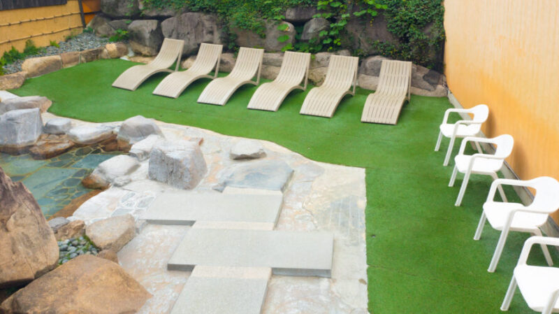 外気浴スペース